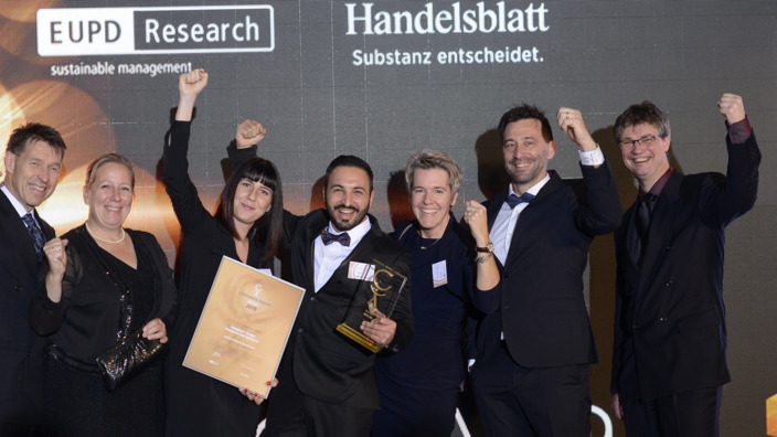 Preisübergabe des Corporate Health Awards an königherz